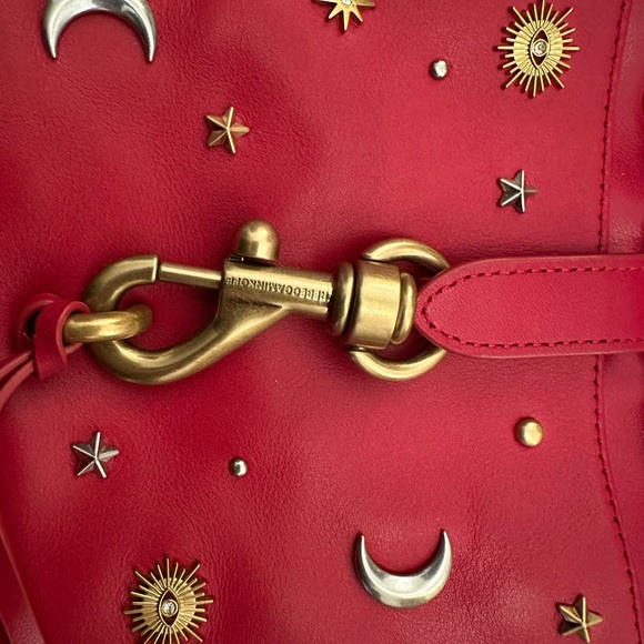RARE Rebecca Minkoff Red Mystical Edie Small Bucket Convertible Crossbody Bag - Picture 3 of 3